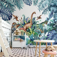 MinimalisticDecor.com-Jurassic Park Adventure Nursery Wallpaper