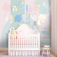 MinimalisticDecor.com-Kids Learning ABCD Nursery Wallpaper - Enhance Learning