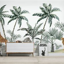 MinimalisticDecor.com-Kids Room Jungle Safari Wallpaper Murals