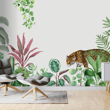 MinimalisticDecor.com-Kids Room Jungle Scene Wallpaper Murals