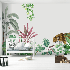 MinimalisticDecor.com-Kids Room Jungle Scene Wallpaper Murals