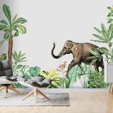 MinimalisticDecor.com-Kids Room Jungle Theme Wallpaper Murals
