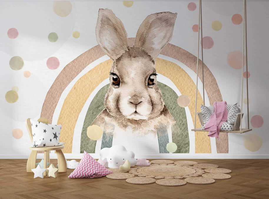 MinimalisticDecor.com-Kids Room Wallpaper Mural for Peter Rabbit
