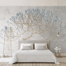 MinimalisticDecor.com-Large 3D Tree Wallpaper Murals - Transform Any Space