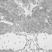 MinimalisticDecor.com-Large Tree Sketch Wallpaper Murals - Transform Your Space