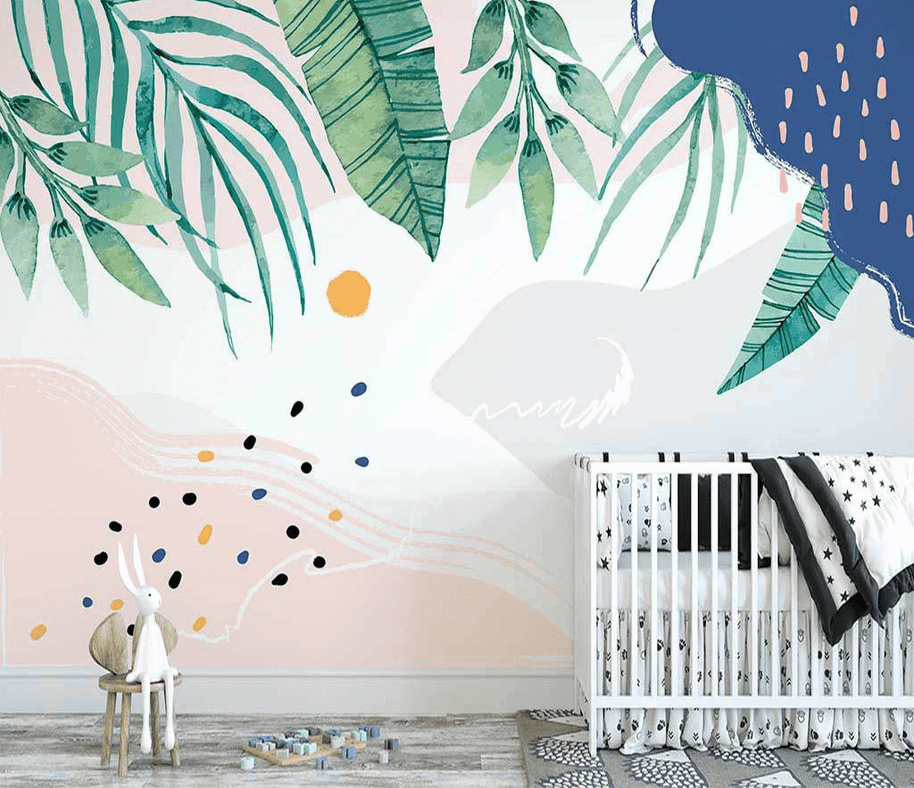MinimalisticDecor.com-Leaf Art Wallpaper Murals: Stunning Nature-inspired Designs