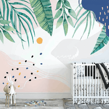 MinimalisticDecor.com-Leaf Art Wallpaper Murals: Stunning Nature-inspired Designs