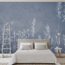 MinimalisticDecor.com-Leaf Feathers Wallpaper Murals