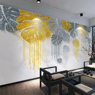 MinimalisticDecor.com-Leaf Wallpaper - Shop Dripping's Stunning Designs