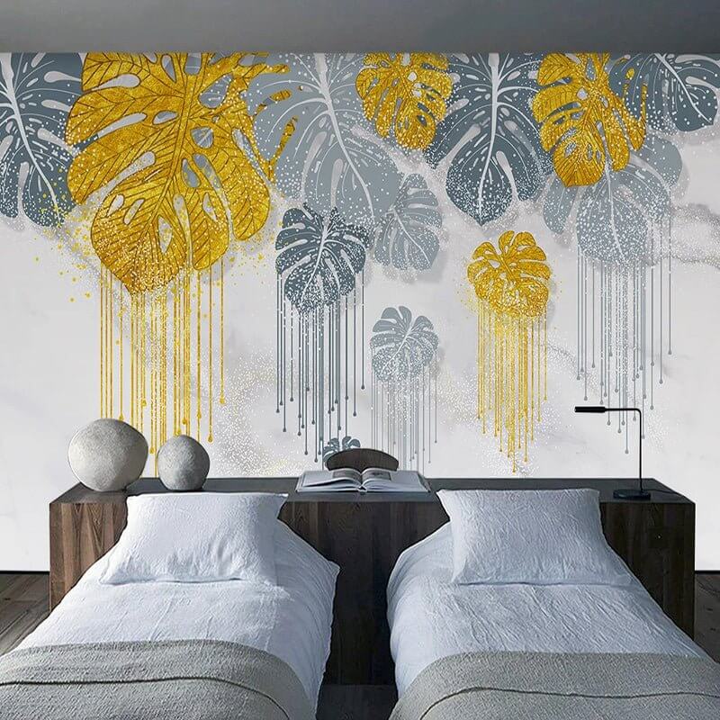 MinimalisticDecor.com-Leaf Wallpaper - Shop Dripping's Stunning Designs