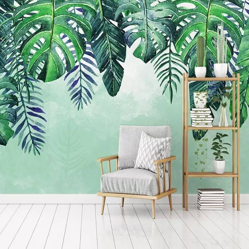 MinimalisticDecor.com-Leafs Fallen Wallpaper Mural - Beautiful and Natural Designs