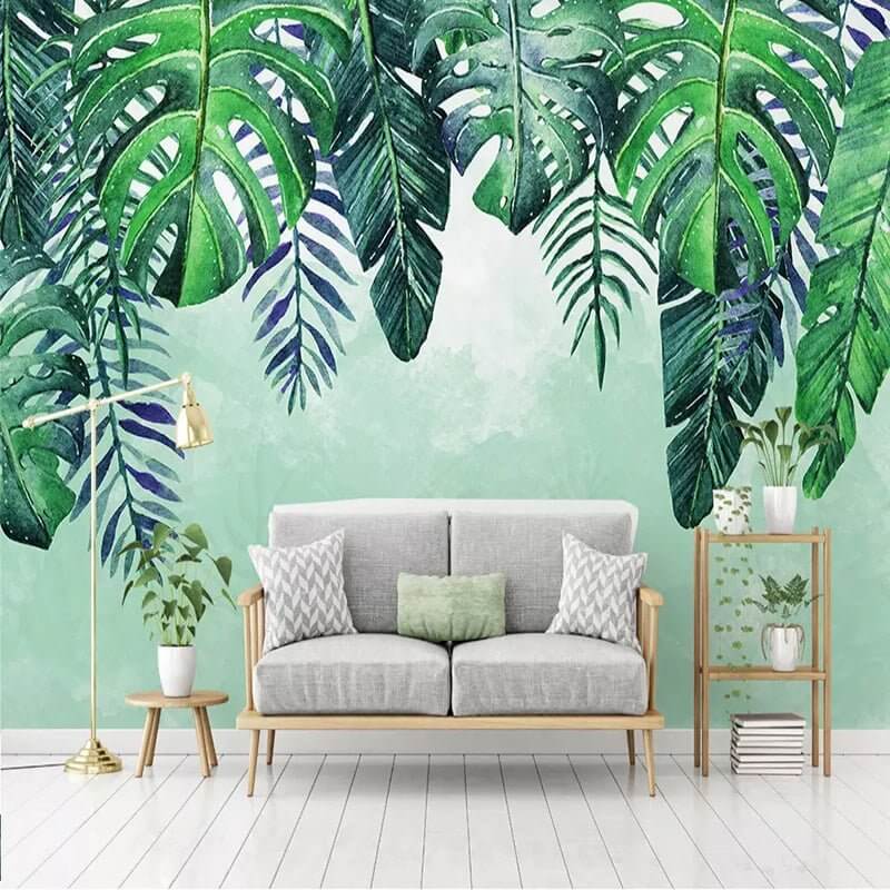 MinimalisticDecor.com-Leafs Fallen Wallpaper Mural - Beautiful and Natural Designs