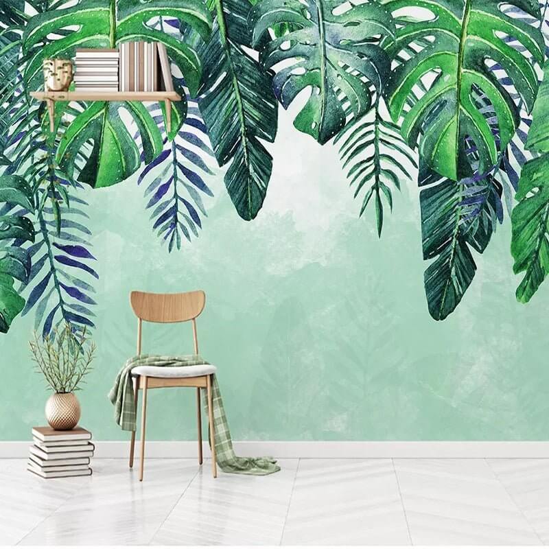 MinimalisticDecor.com-Leafs Fallen Wallpaper Mural - Beautiful and Natural Designs