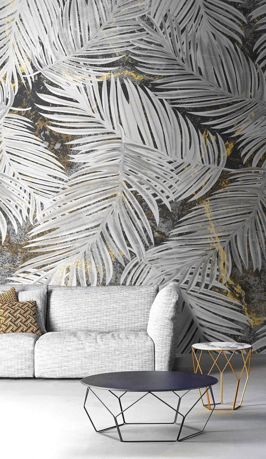 MinimalisticDecor.com-Leaves from the Tree Wallpaper Mural