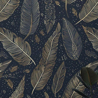 MinimalisticDecor.com-Leaves in Bloom Wallpaper Mural