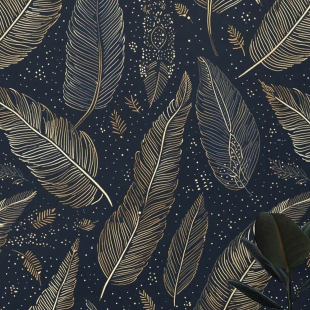 MinimalisticDecor.com-Leaves in Bloom Wallpaper Mural