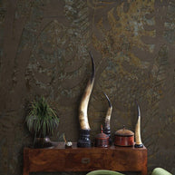 MinimalisticDecor.com-Leaves in the Dark Wallpaper Mural