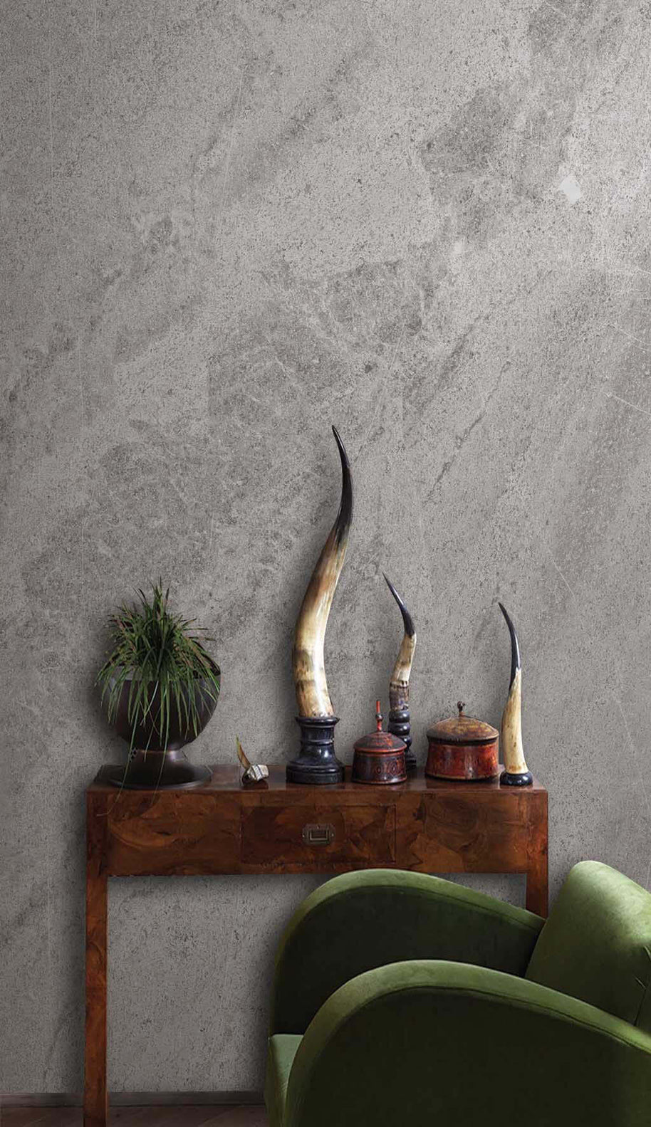 MinimalisticDecor.com-Light Gray Marble Wallpaper Mural