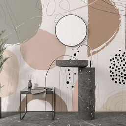 MinimalisticDecor.com-Living Room Wallpaper Mural - Abstract Theme