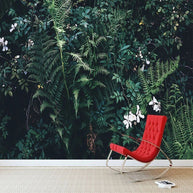 MinimalisticDecor.com-Lush Green Leaves Wallpaper - Transform Your Space