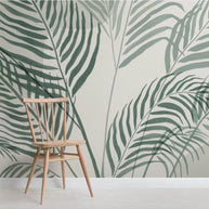 MinimalisticDecor.com-Lush Green Tropical Vibe Mural Wallpaper