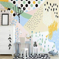 MinimalisticDecor.com-Majestic Mountains and Plants Nursery Wallpaper