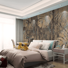 MinimalisticDecor.com-Maple Leaf Wallpaper Murals: Stunning Nature-inspired Décor
