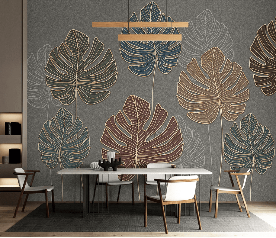 MinimalisticDecor.com-Maple Leafs Wallpaper Murals