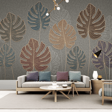 MinimalisticDecor.com-Maple Leafs Wallpaper Murals