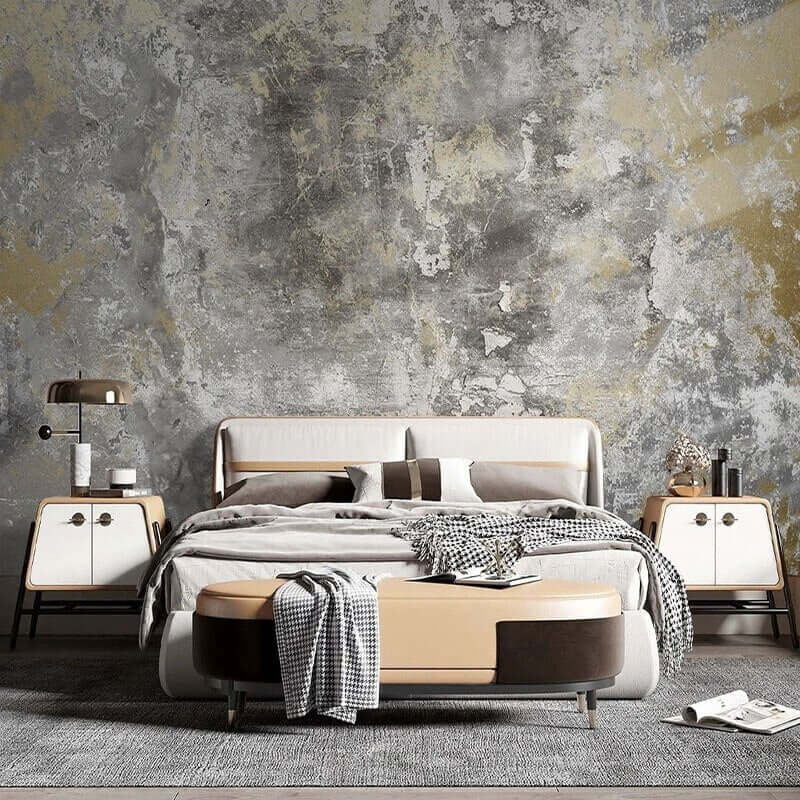 MinimalisticDecor.com-Marble Cement Wall Retro Wallpaper for Home Wall Decor