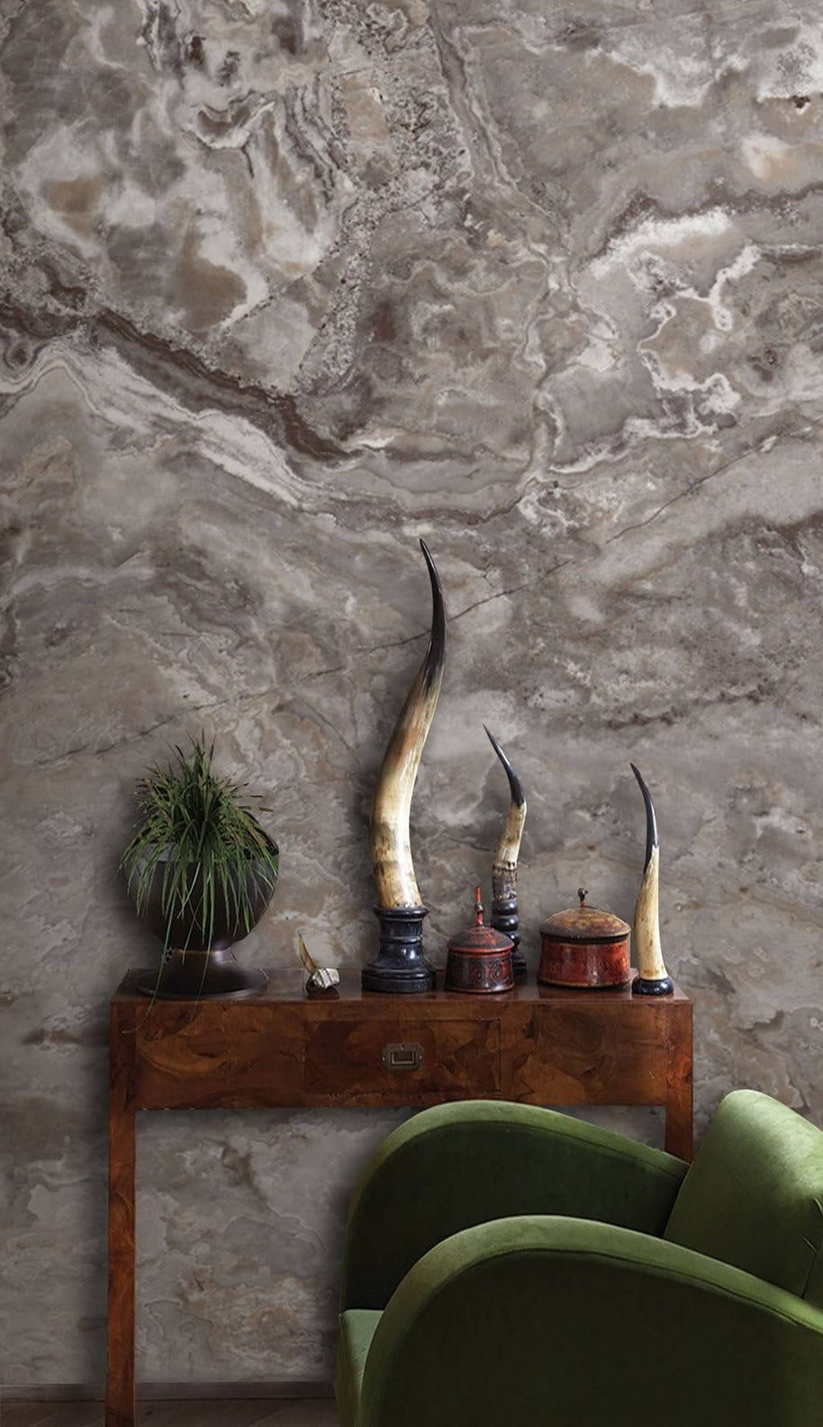 MinimalisticDecor.com-Marble Flow Wallpaper Mural