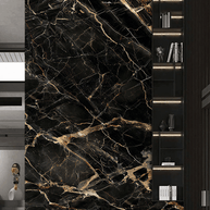 MinimalisticDecor.com-Marble Wallpaper Murals - Black Beauty Stone