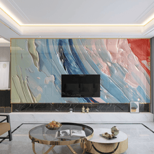 MinimalisticDecor.com-Marble Wallpaper Murals - Colourful Splash Design