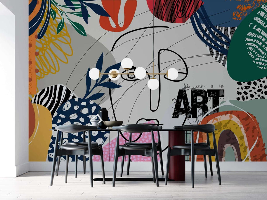 MinimalisticDecor.com-Matisse Art: Living Room Wallpaper Mural