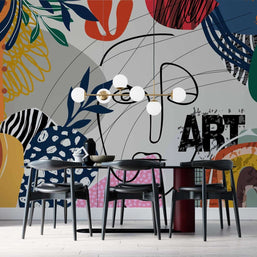 MinimalisticDecor.com-Matisse Art: Living Room Wallpaper Mural