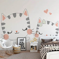MinimalisticDecor.com-Meow Cat Theme Nursery Wallpaper - Transform Your Space