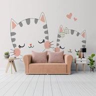 MinimalisticDecor.com-Meow Cat Theme Nursery Wallpaper - Transform Your Space