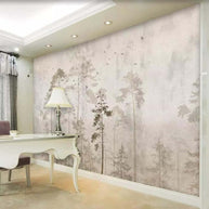 MinimalisticDecor.com-Minimalist Serenity Tree Mural Wallpaper