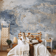 MinimalisticDecor.com-Misty Marble Wallpaper Mural - Enhance Your Walls