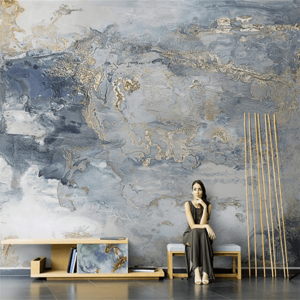 MinimalisticDecor.com-Misty Marble Wallpaper Mural - Enhance Your Walls