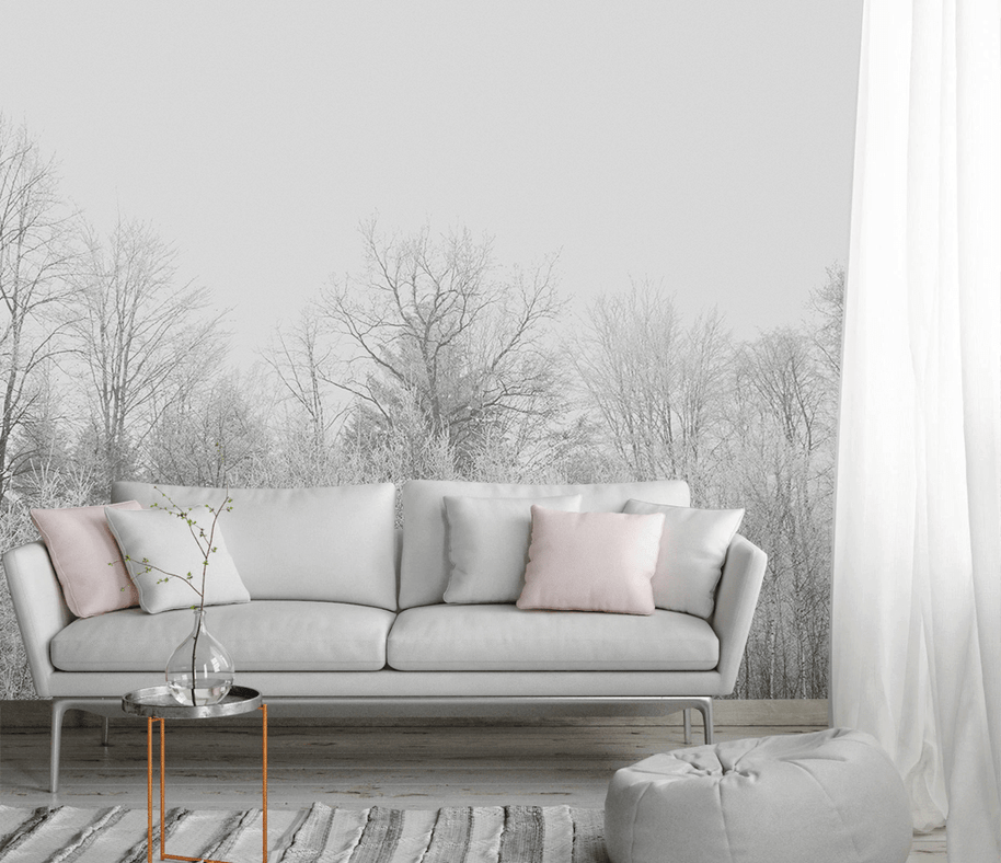 MinimalisticDecor.com-Misty Trees Wallpaper Murals: Transform Your Space