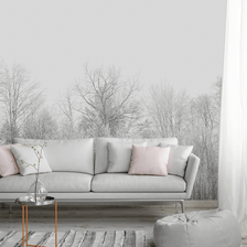 MinimalisticDecor.com-Misty Trees Wallpaper Murals: Transform Your Space