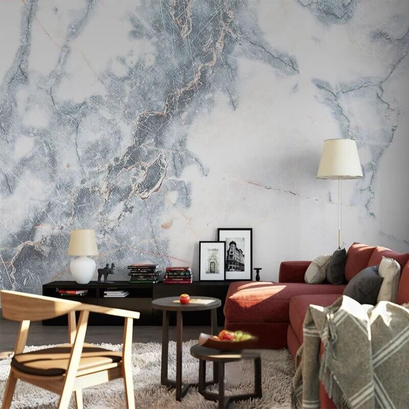 MinimalisticDecor.com-Modern Simple Marble Wallpaper for Home Wall Decor