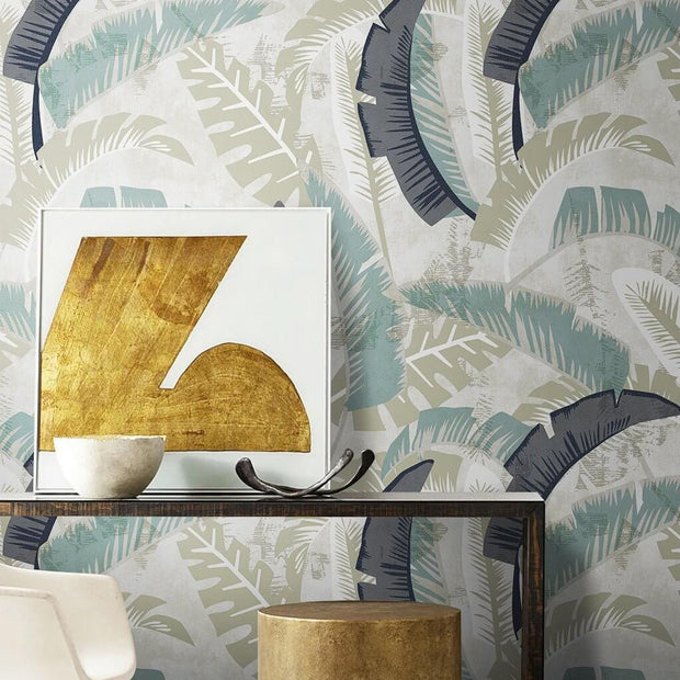 MinimalisticDecor.com-Morning Leaves Wallpaper Mural