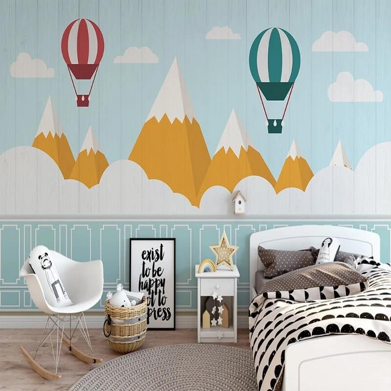 MinimalisticDecor.com-Mountain Peaks Kids Nursery Wallpaper: A Scenic Wonderland