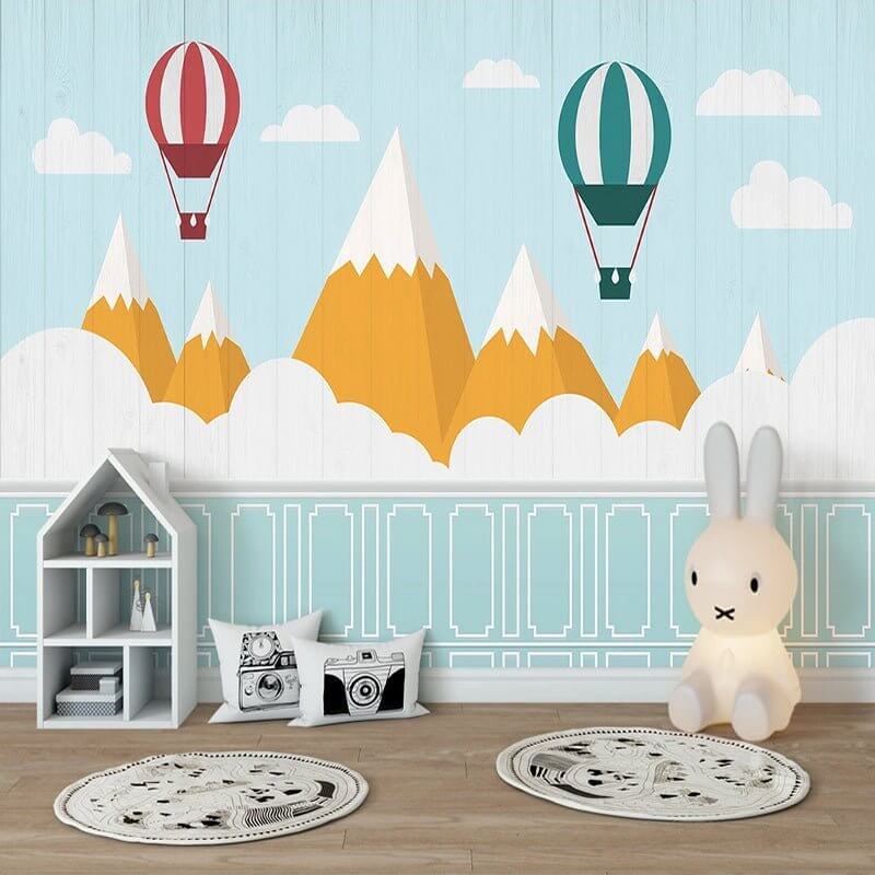 MinimalisticDecor.com-Mountain Peaks Kids Nursery Wallpaper: A Scenic Wonderland