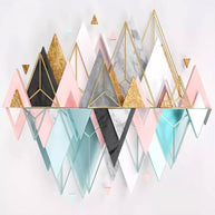 MinimalisticDecor.com-Mountains Geometric Triangle Wallpaper for Home Wall Decor