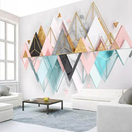 MinimalisticDecor.com-Mountains Geometric Triangle Wallpaper for Home Wall Decor