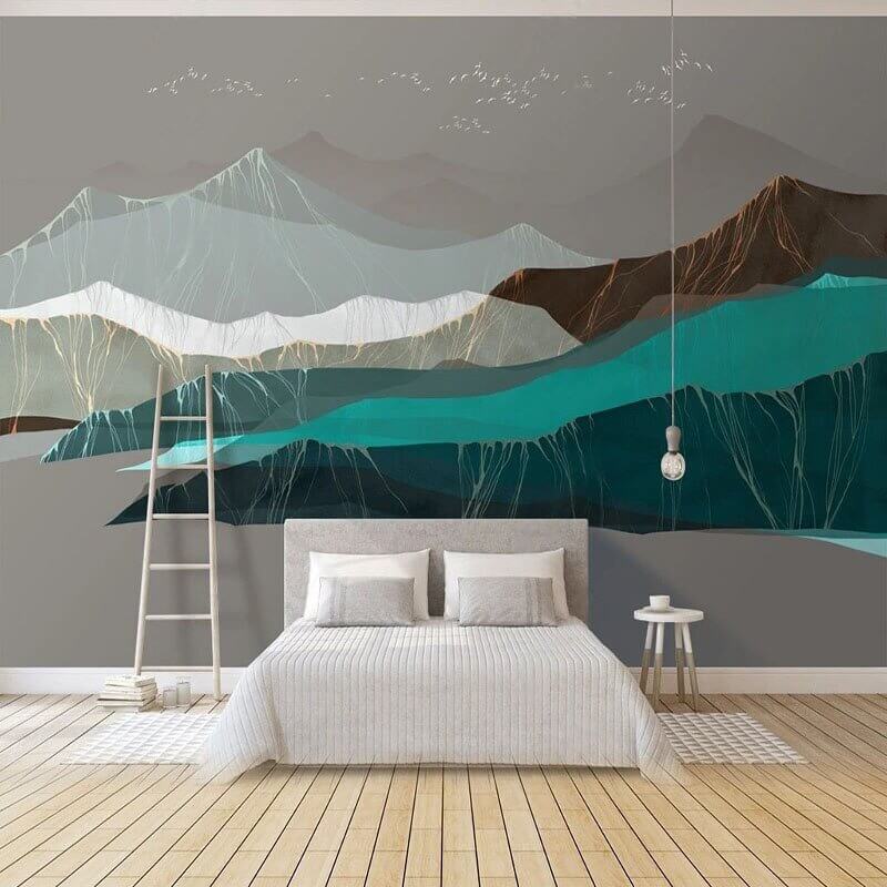 MinimalisticDecor.com-Mountains Wallpaper for Home Wall Decor