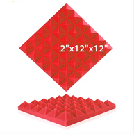 MinimalisticDecor.com-Music Studio Soundproofing 6/12/24 Pcs, Pyramid High Density Acoustic Foam Panel Sponge Pad, For Wall Room Sound Insulation